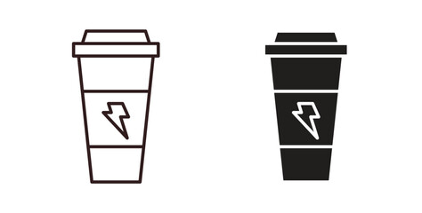 Protein shake icons pack. icon for web design isolated on white background