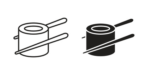 Sushi icons pack. icon for web design isolated on white background