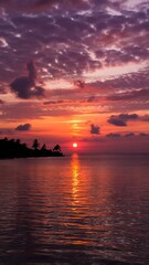 Naklejka premium Beautiful sunset sky. Nature sky backgrounds.