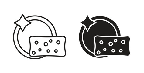 Washing dishes icons pack. icon for web design isolated on white background