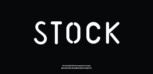 A clean, modern sans-serif font with a minimal geometric style perfect for branding and packaging design.
