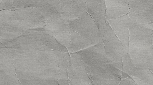 crumpled white paper texture pattern best for video background & motion graphics animation, seamless looping in 4k, stop motion animation, wrinkled surface and grain texture footage

