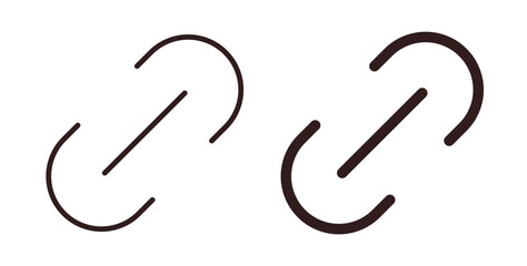 Link icons design is in black and white, line stock illustration