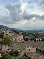 panoramic view of the city of assisi italy