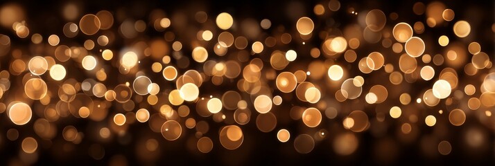 Warm abstract bokeh background with cinnamony tones and glowing circular light spots, ideal for festive, cozy, or holiday-themed designs