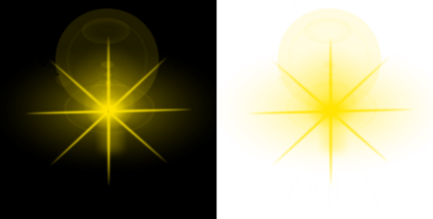 Vector transparent sunlight with sun glare. Overlay, Sun rays and glare, Sun, sunrays, light transitions, lens flare, light leaks and glare in PNG format. PNG sunlight flare. Golden flash and glare.