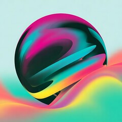 Abstract blurred gradient background in bright colors. Colorful smooth illustration