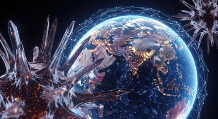 Global Pandemic Threat Surrounds Planet Earth