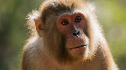 Fototapeta premium Cute Monkey Portrait in Jungle 
