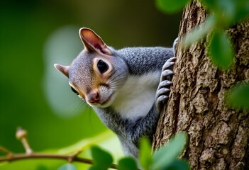 Obraz premium A view of a Grey Squirrel