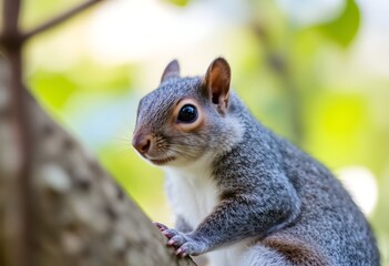 Obraz premium A view of a Grey Squirrel