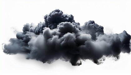 Black Cloud Isolated On Transparent Background Smoke On Black Background Dark Fog Or Smoke Effect Isolated On Transparent White Background