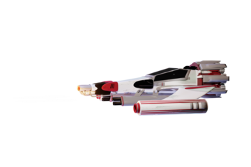 science-fiction spaceship fighter, game design, original 3D design