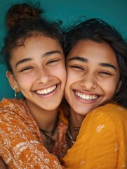 Friends Smiling Together