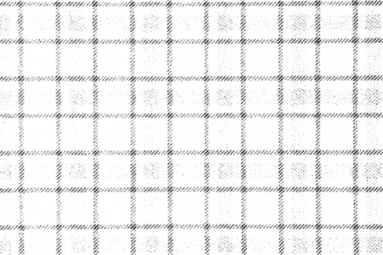 Macro of simple square grid made of soft halftone lines, black on transparent PNG, resembling notebook tiles or tiled windows. - Powered by Adobe