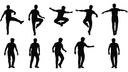 Hop Dance Step Icon Vector Illustration | Simple Dance Footwork Symbol | Step-by-Step Hop Movement Graphic