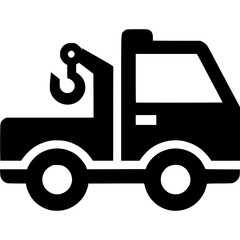 Tow Truck Icon Vector
