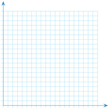 Grid paper. Mathematical graph. Cartesian coordinate system with x-axis, y-axis. Squared background with color lines. Geometric pattern for school, education. Lined blank on transparent background.