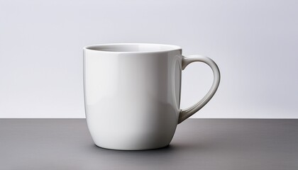 Fototapeta premium Isolated White Ceramic Coffee Mug Mockup On Transparent Background