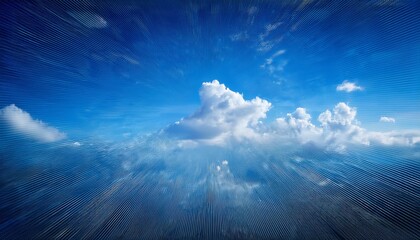 Abstract Backdrop With Blue Sky