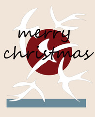 Merry Christmas vector illustration of an abstract background