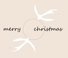 Merry Christmas vector illustration of an abstract background