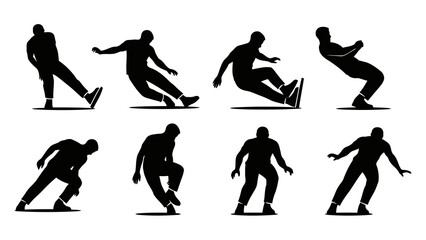 Moonwalk Glide Dance Icon Vector Illustration | Smooth Foot Slide Symbol | Step-by-Step Moonwalk Movement Graphic