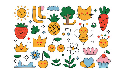 Abstract geometric design with bold colors and clean lines