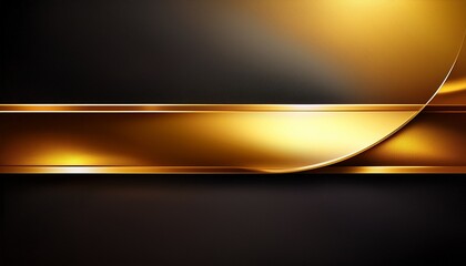 Golden Modern Lower Third Banner Template With Clean Design