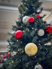Festive Christmas Tree with Ornaments