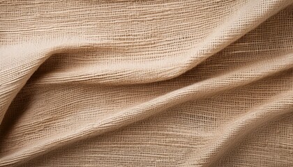 Beige Fabric Texture Detailed Canvas Weave Background Textile Cloth