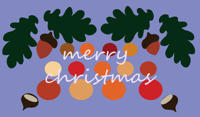 Merry Christmas vector illustration of an abstract background