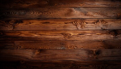 Dark Wood Background Brown Color