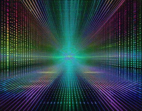 abstract digital binary code display - Powered by Adobe