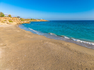 Frangokastello Fortress at the sandy beach, Greek island Crete