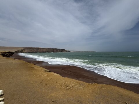 Paracas Natural Reserve, Ica, Peru, Desert Sea