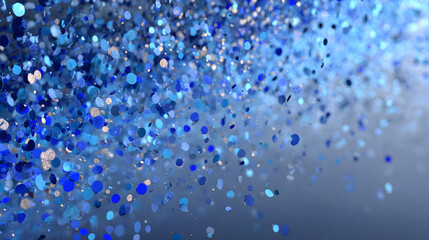 Fototapeta premium Abstract background with blue confetti