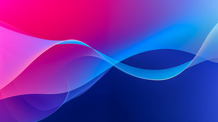 Vibrant Abstract Gradient Waves Background in Pink and Blue for