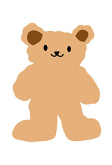 Cute Korean Bear Minimalist Teddy Simple Character