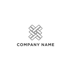 Modern Abstract Geometric Logo Design for Company Name.