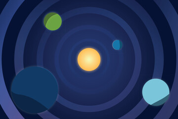 Galaxy planets concept