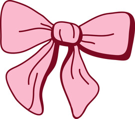 Bow Knot with Ribbon Cartoon