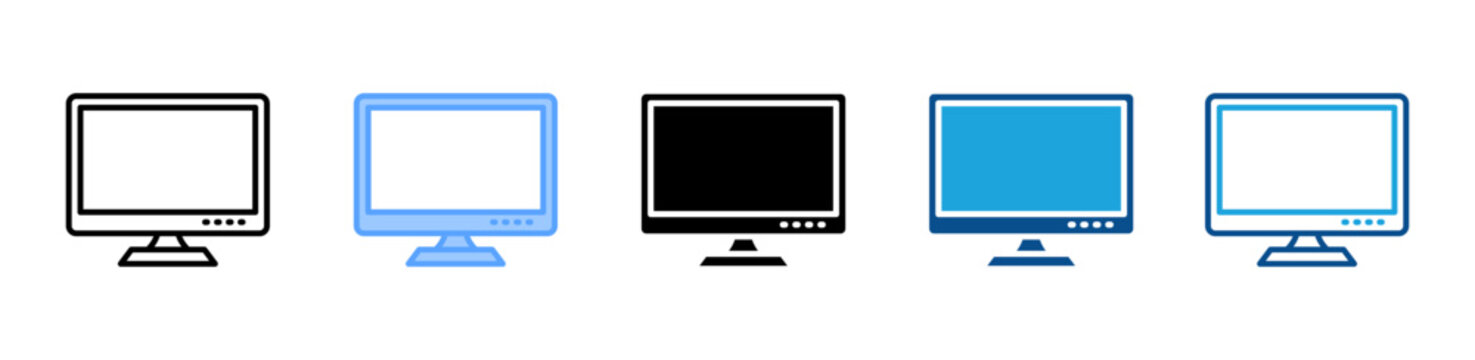 Screen icon set multiple style collection