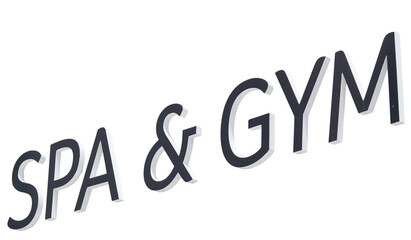 Spa & Gym, silo, no bg, png, cut-out