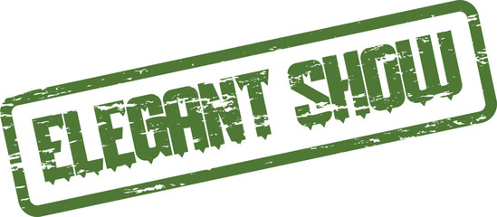 Grunge Elegant Show Stamp Mark for Business Promotion or Event Recognition Sign