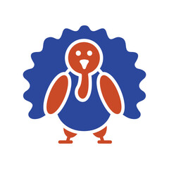 Cute Thanksgiving Turkey Outline Icon