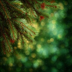 Festive christmas green background for holiday celebrations and seasonal decorations