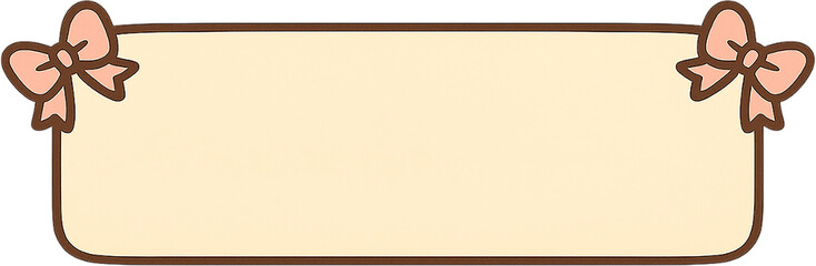 Naklejka premium Ribbon Banner Frame Template