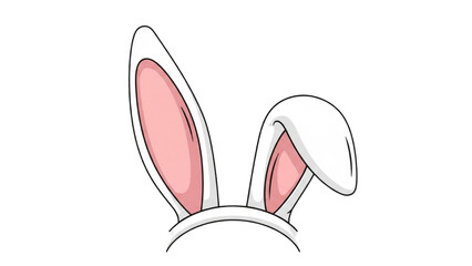 Delightful Cartoon Bunny Ears Headband Accessory for Festive Celebrations and Playful Designs