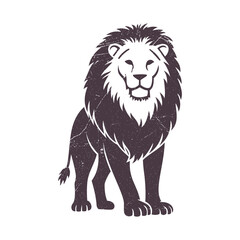 Lion Silhouette Illustration Vector Template